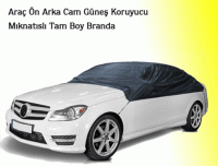 Araç Ön Arka Cam Güneş Koruyucu Mıknatıslı Tam Boy Branda