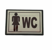 Büyük Boy BAYAN WC Yönlendirme Tabelası 13 x 8 cm