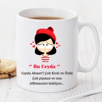 Çok Pişmanım Kişiye Özel Kupa Pi12