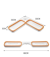 Düz Ve L Şeklinde Kullanılabilir Köşe Banyo Duş Rafı Şampuanlık Sabunluk Organizer