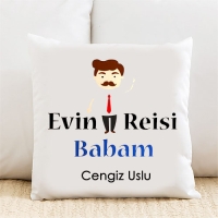 Evin Reisi Kişiye Özel Yastık Kılıfı Pi106