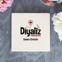 Kişiye Özel Diyaliz Teknisyeni Taş Bardak Altlığı