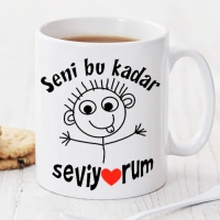 Seni Bu Kadar Seviyorum Kişiye Özel Kupa Pi01