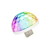 Sese Duyarlı USB Girişli RGB Renkli Mini Disko Topu Led Lambası - Ev - Araç