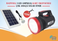 Solar Kamp Lambası - Işıldak Seti - Ledon