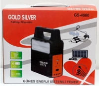 Solar Kamp Lambası - Işıldak Seti - Powerbank - GS4000